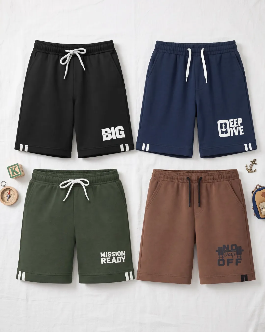 KGF Boys Shorts Pack Of 4