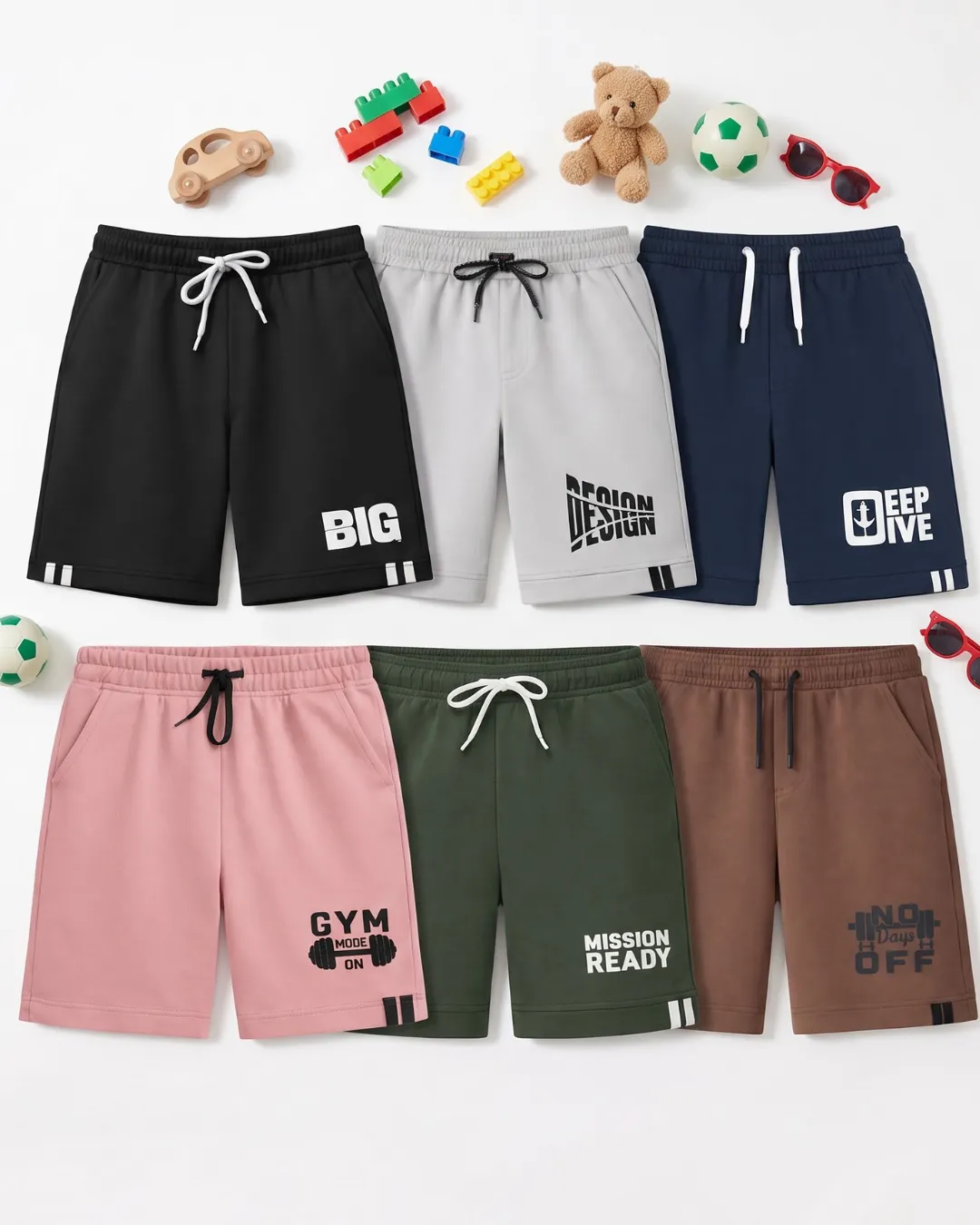 KGF Boys Shorts Pack Of 6