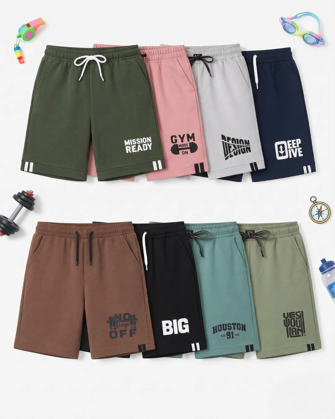 KGF Boys Shorts Pack Of 8