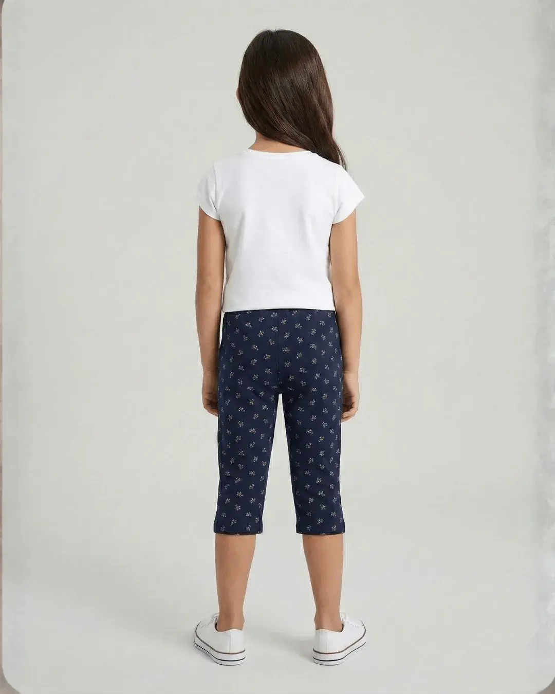 Angel girls capri set  - Navy Blue Alternate