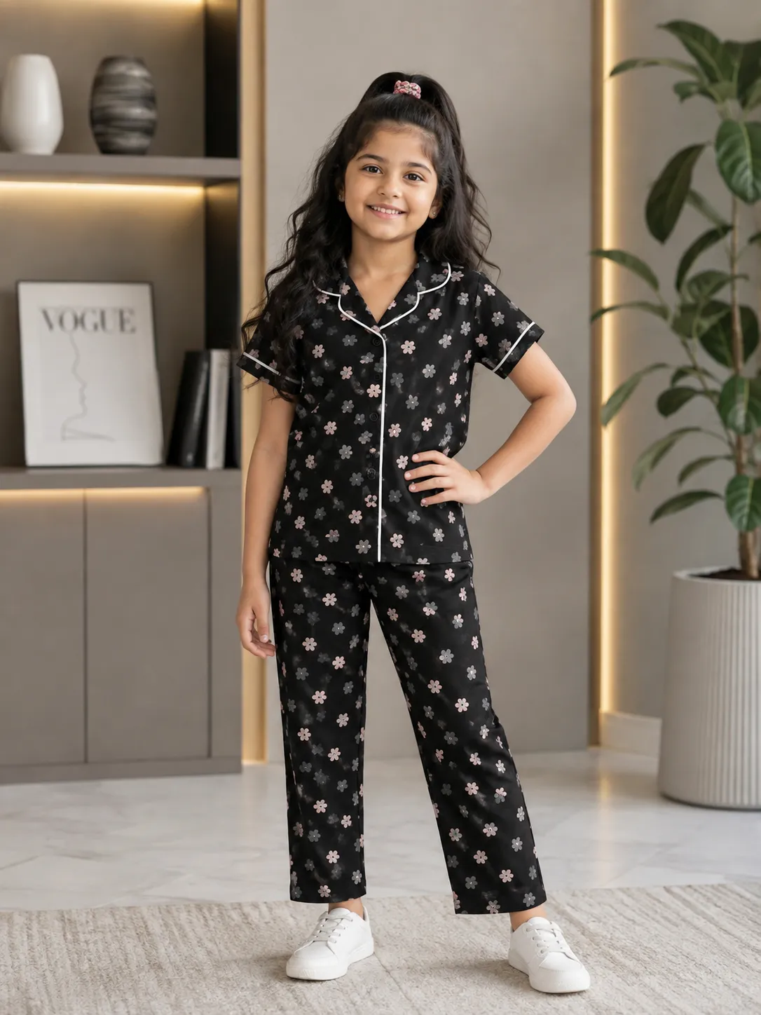 Dora Girls Collar Nighty