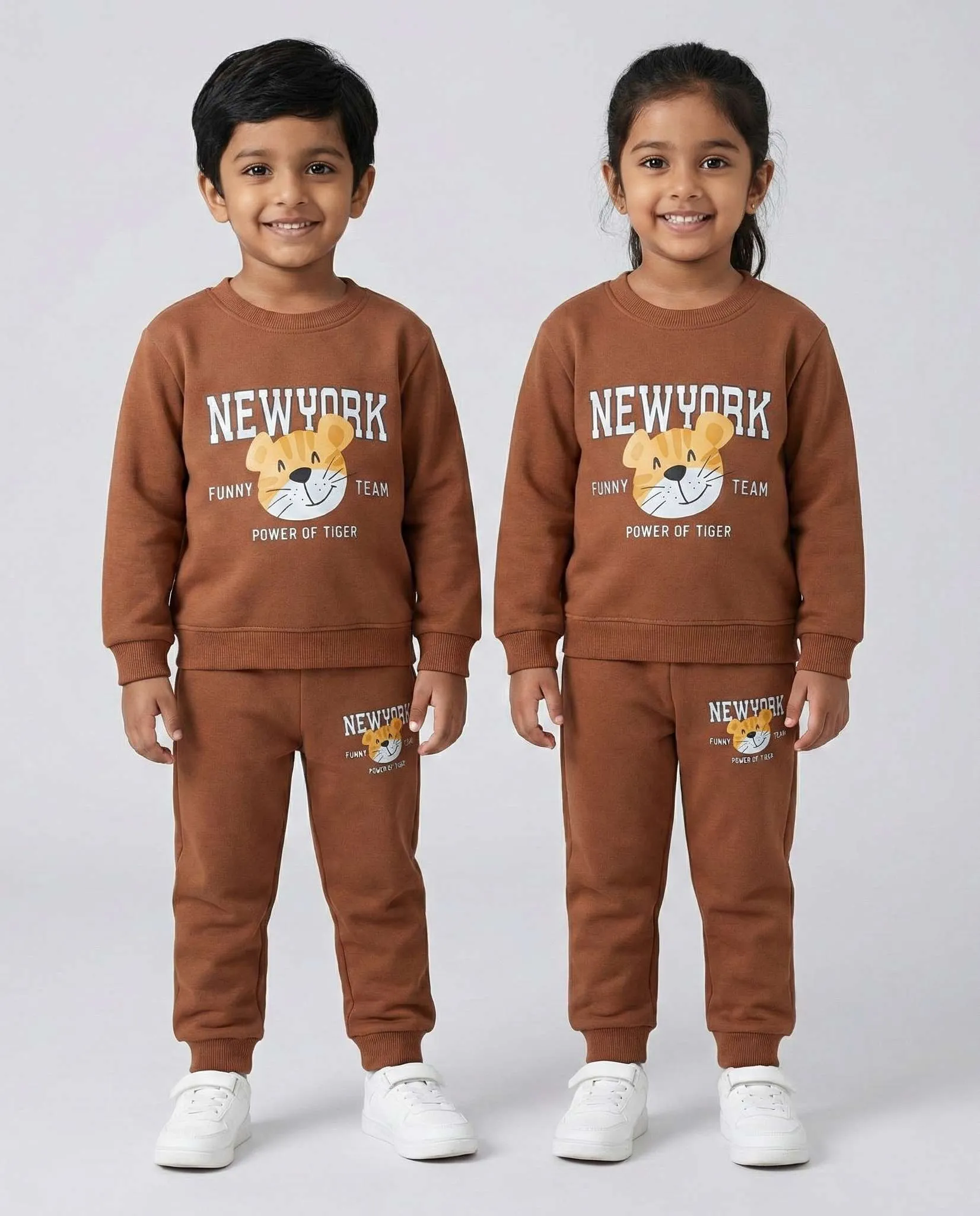 Doremon Unisex co-ord set  - Brown