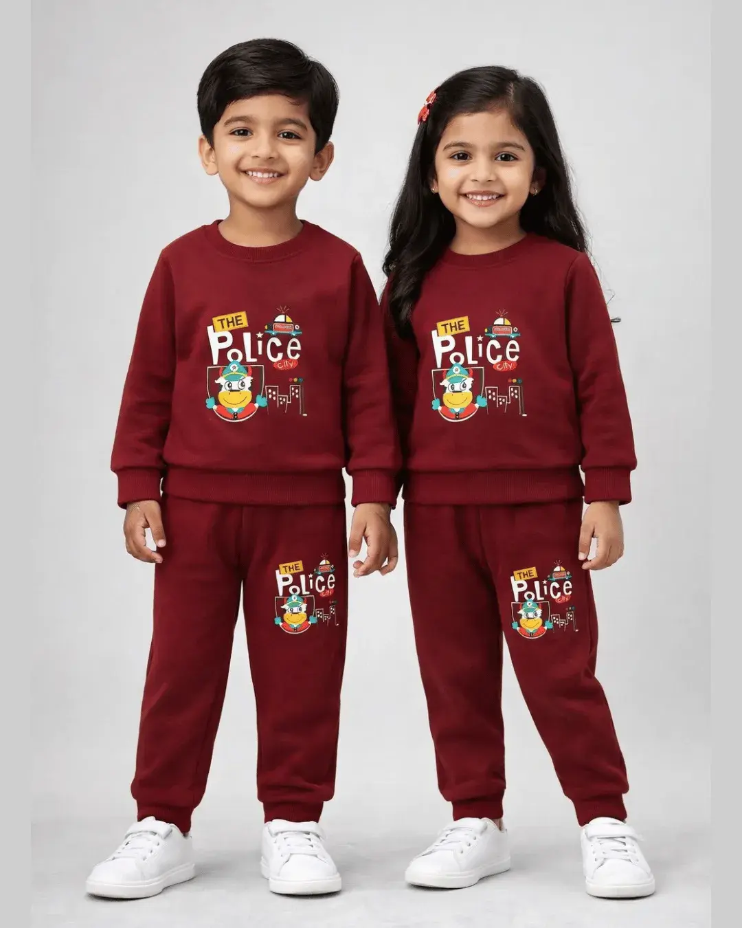 Doremon Unisex co-ord set  - Marron
