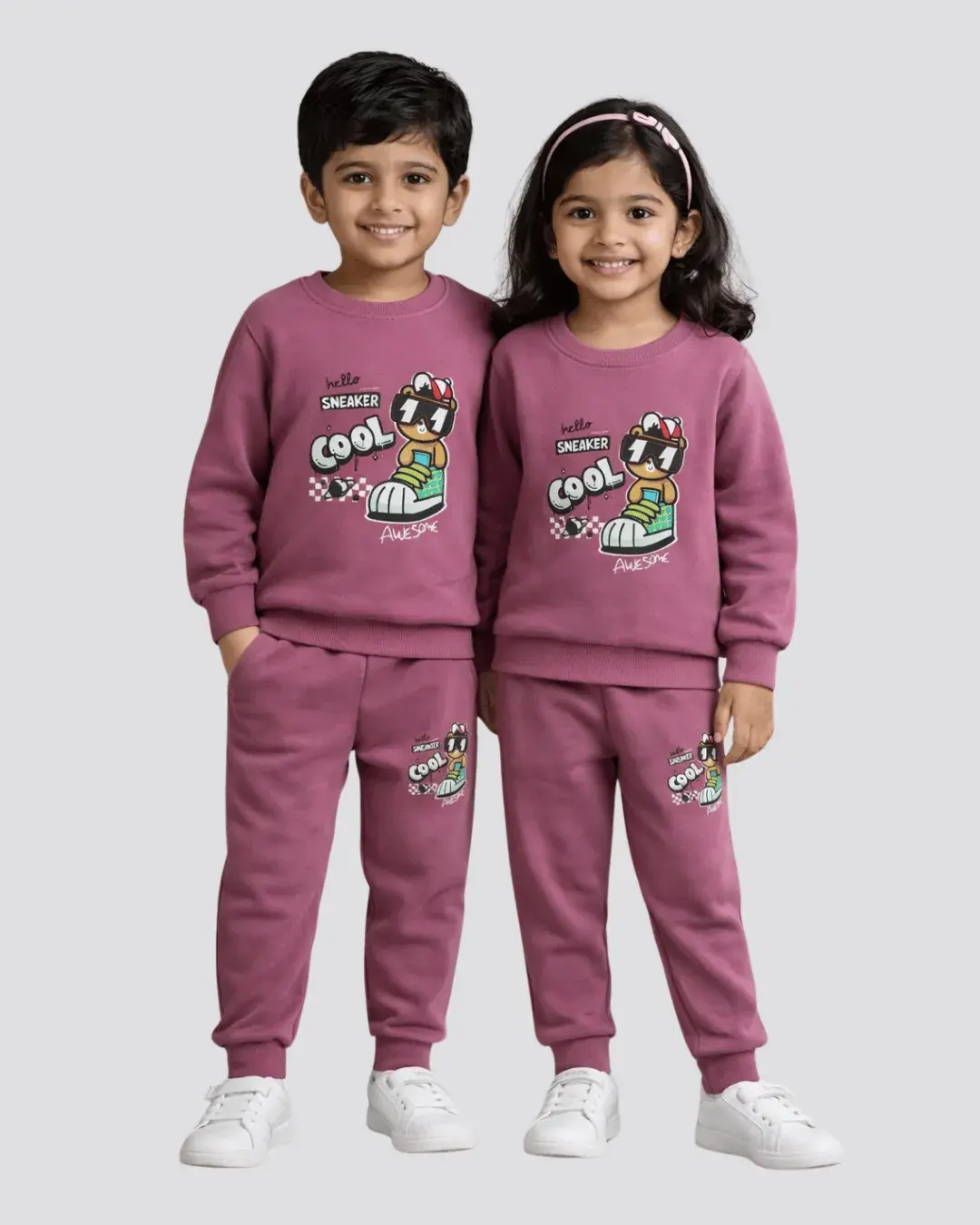 Doremon Unisex co-ord set  - Rosy