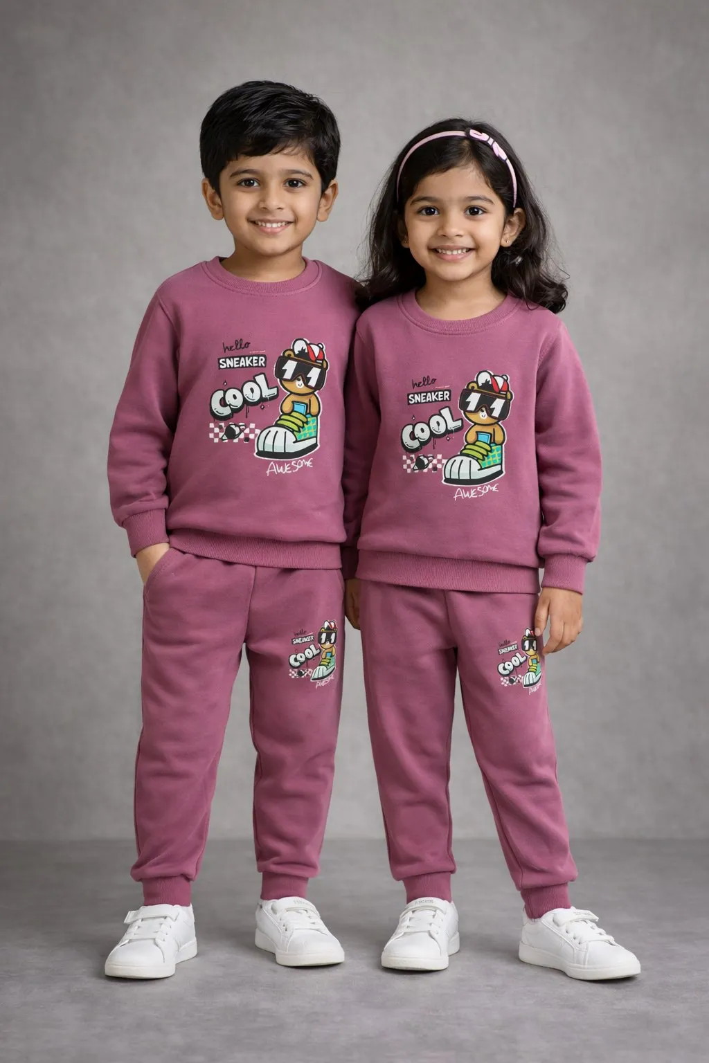 Doremon Unisex co-ord set  - Rosy
