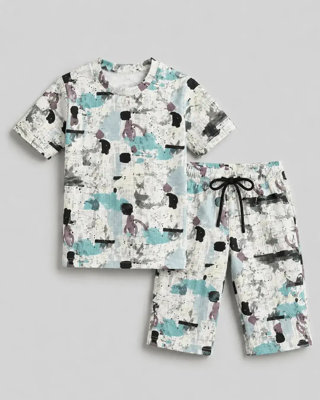 Naksh Boys Capri Set - Sky Blue Alternate