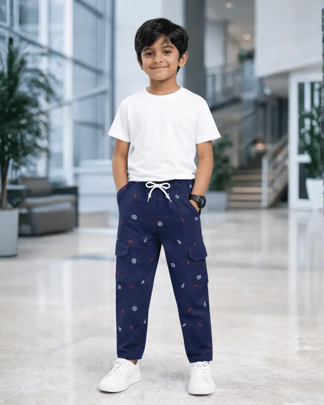 Robbin Boys Cargo lower  - Navy Blue