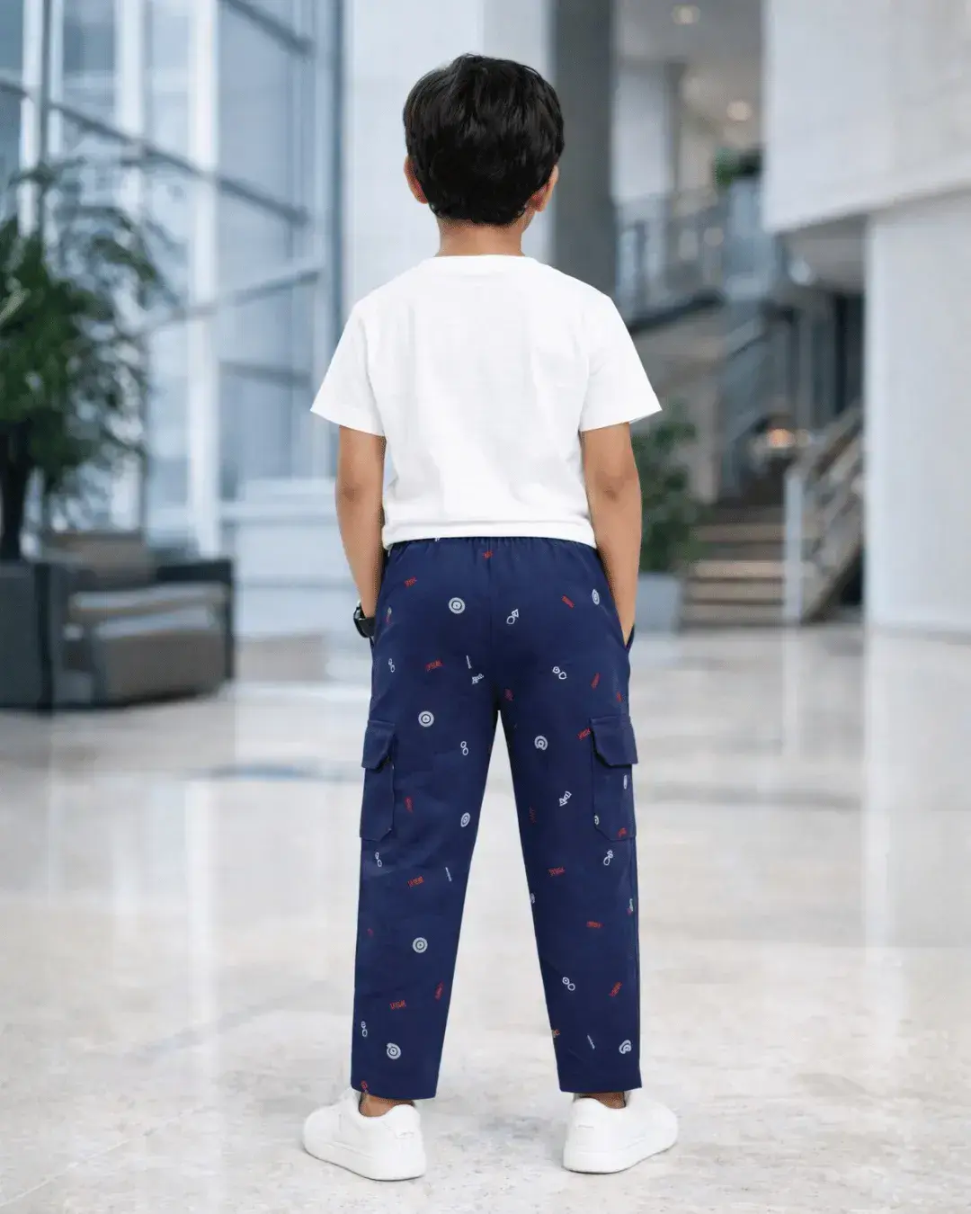 Robbin Boys Cargo lower  - Navy Blue Alternate