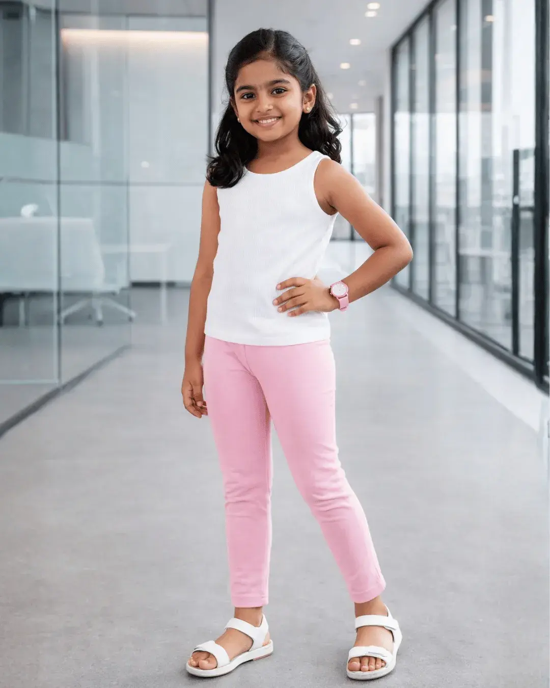 Sunshine Leggins  - Baby Pink