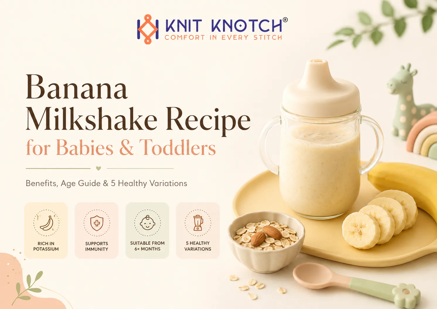 Banana Milkshake Recipe for Babies & Toddlers: Benefits, Age Guide & 5 Healthy Variations