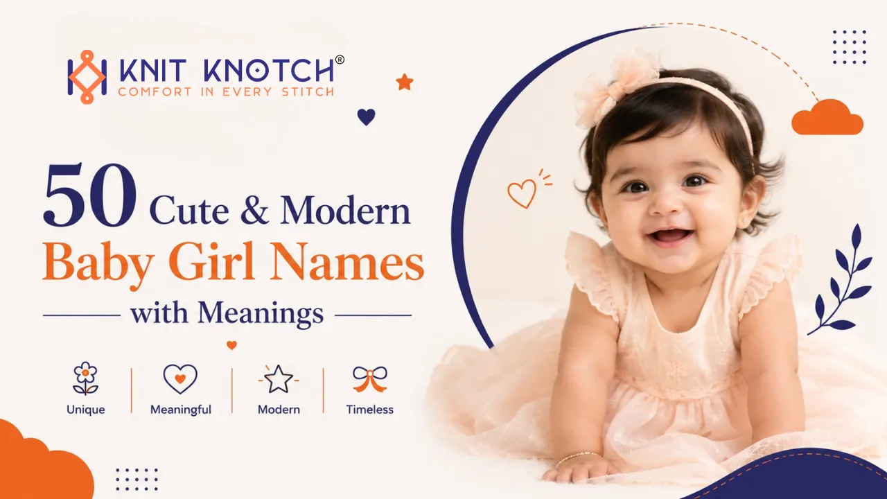  50 Cute & Modern Baby Girl Names with Meanings