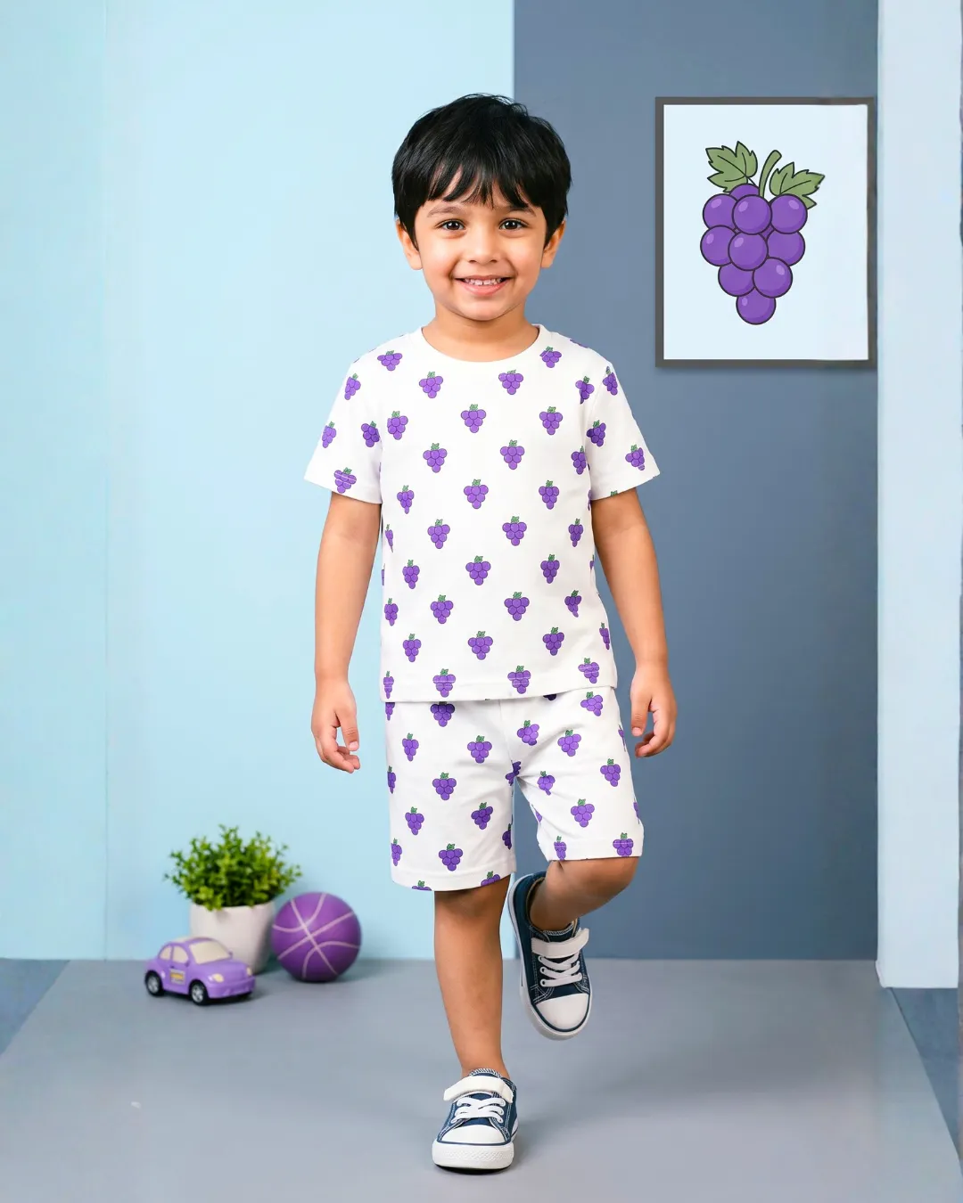 Fruit Chart Unisex Cord set Pack of 5 Alternate