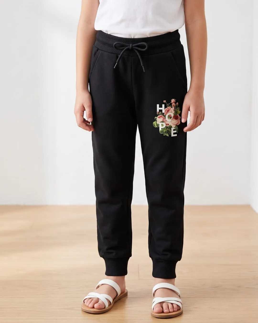 Girls Lower Combo Pack of 3 – Printed, Jogger & Casual Pants for Kids Alternate