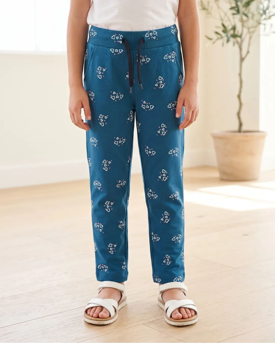 Girls Lower Combo Pack of 3 – Printed, Jogger & Casual Pants for Kids - combo 6 Alternate