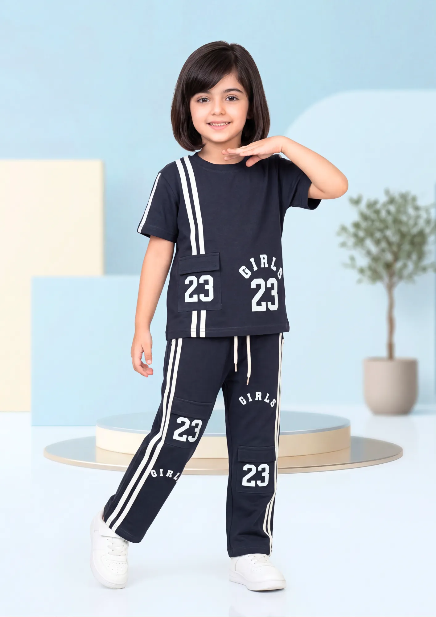 Girls Cotton Co-ord Set