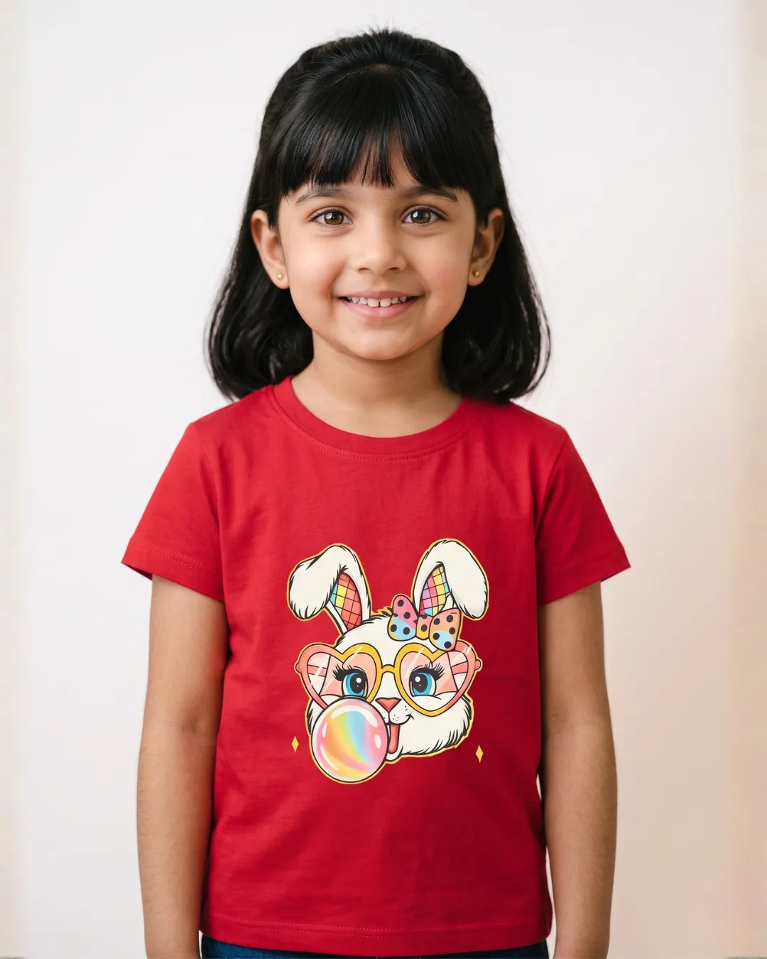 Girls Cotton Graphic T-Shirts Combo Pack of 3 – Printed Half Sleeve Tees Alternate